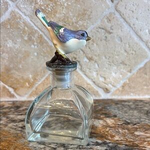 Perfume Bottle with Adorable Bird Stopper